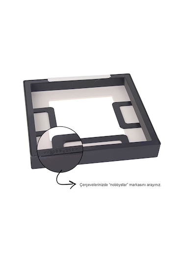 Ayetel Kürsi Yapışkanlı Sök Tak Paspartulu Pola Çerçeve 1 Adet