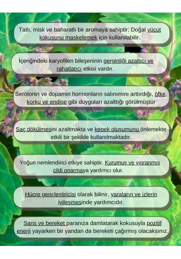 Lavendrose Paçuli Yağı %100 Saf Bitkisel Aromaterapi 10ml
