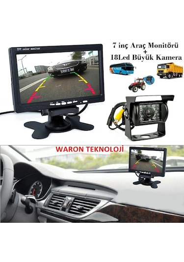 Traktör Biçerdöver İş Makinası 7inç Monitör Kamera Sistemi N11.357