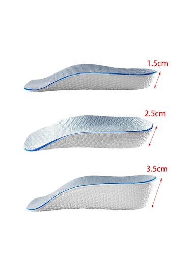 Dolıty 2 Adet Görünmez Topuk Kaldırma Uçları Uzun 2,5-cm