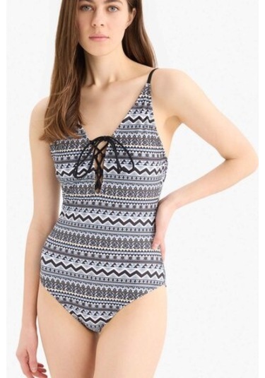 Defacto Regular Fit Etnik Desenli Mayo-fall İn Love T3656az25smbk81 Siyah