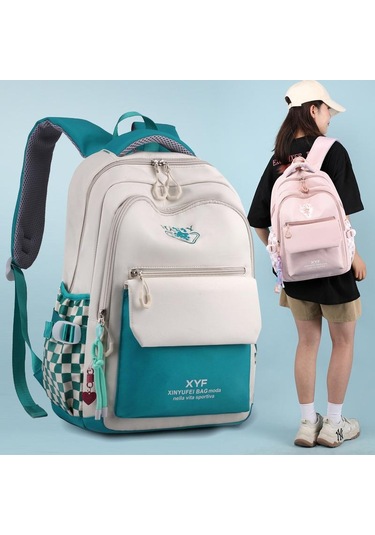 Kampüs Tarzı Öğrenci Sırt Çantası 2023 Yeni Kadın Yüksek Kapasiteli Panel Kareli Okul Çantaları Kızlar İçin Açık Hava Hafif Eğlence Sırt Çantası Pink Pembe Kampüs Tarzı Öğrenci Sırt Çantası 2023 Yeni Kadın Yüksek Kapasiteli Panel Kareli Okul Çantaları Kızlar İçin Açık Hava Hafif Eğlence Sırt Çantası Pink Pembe