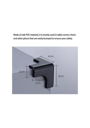 Bosphorusboutique Yumuşak Tutkal Tutkal Şeffaf Sarı Önleyici Masa Köşe Köşe Ev Dolabı Dik Çarpışma Anti-vuruntu Adet Açı 8pcs 8 Gh Sarı