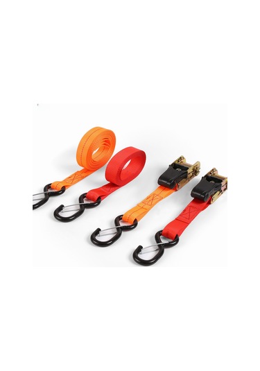 Geekyou Turuncu 3 Metreli Poliester Kancalı Ratchli Taşıma İlişkilat Bandı - 0.8t Yük Kapasitesi, Çok Amaçlı Yük Sabitleyici