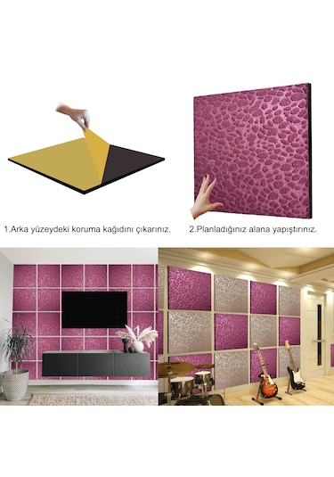 Tink Kendinden Yapışkanlı Keçe Akustik Ses Ve Isı Yalıtım Paneli