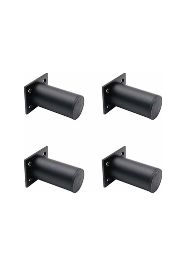 Siyah 4 Mat Mobilya Ayağı, 80 Mm Alüminyum, Tv Sehpası Ayakları, P Diğer