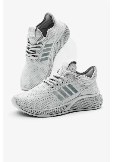Unisex Ortopedik Spor Ayakkabı Şeritli Bağcıklı Hava Alan Ultra Rahat Hafif Taban Sneaker T-135 Gri Unisex Ortopedik Spor Ayakkabı Şeritli Bağcıklı Hava Alan Ultra Rahat Hafif Taban Sneaker T-135 Gri
