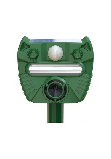 Geeroyoo Güneş Enerjili Ultrasonik Hayvan Kovucu - Dış Mekan Su Geçirmez Böcek Ve Kemirgen Savar, 52ft Algılama Mesafesi