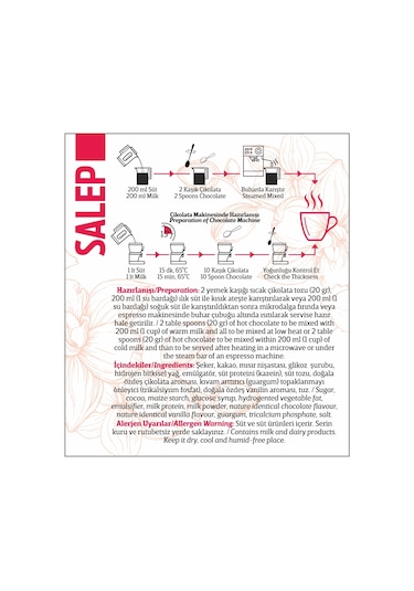 Oze Salep + Sıcak Çikolata 2 x 250 G