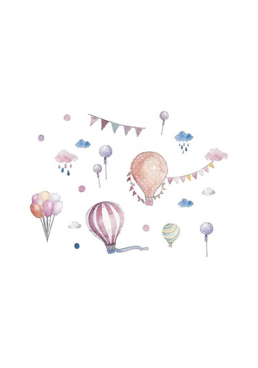 Sıcak Balonlar Duvar Çıkartması Zy890 Diğer