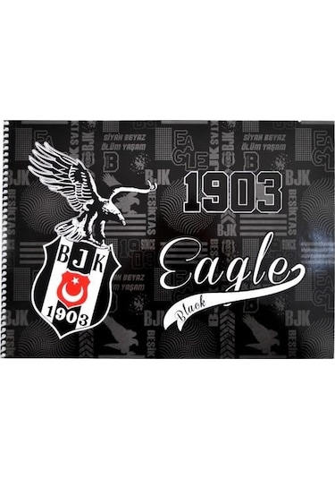 Beşiktaş Lisanslı Resim Defteri 25X35Cm Spiralli