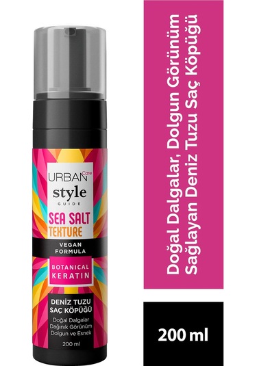 Urban Care Style Guide Deniz Tuzu Doğal Dalga Sağlayan Şekillendirici Saç Köpüğü 200 ML