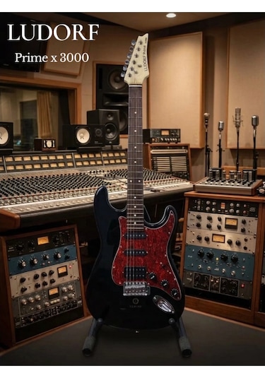 Ludorf Prime X3000 Elektro Gitar Profesyonel Seviye Siyah
