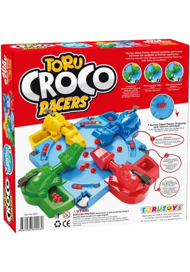 Toru Croco Misket Kapmaca Eğlenceli Aile Kutu Oyunu