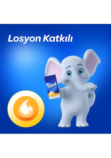Selpak® Losyonlu Mendil 100'lü ( 10 x 10 )