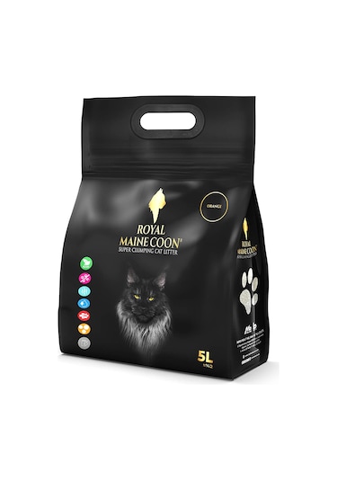 Royal Maine Coon Portakal Kokulu Perlit Kedi Kumu 5 L