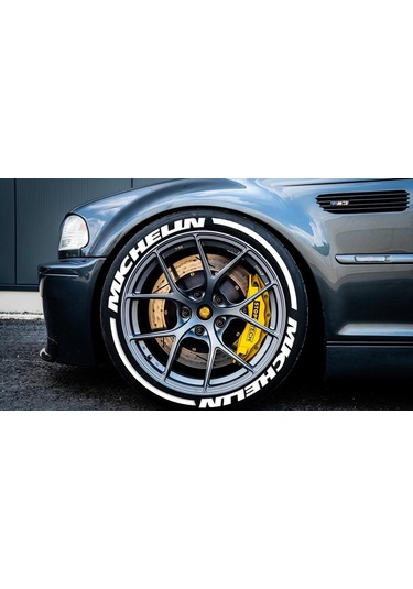 Lastik Yazısı 8Xli Mıchelın+Kuyruk Beyaz 1.Sınıf Kalite Solmaz