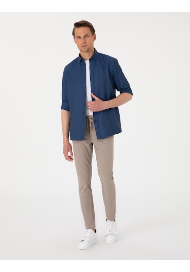 Pierre Cardin Erkek Lacivert Gömlek Desenli 50306996-vr033 Lacivert