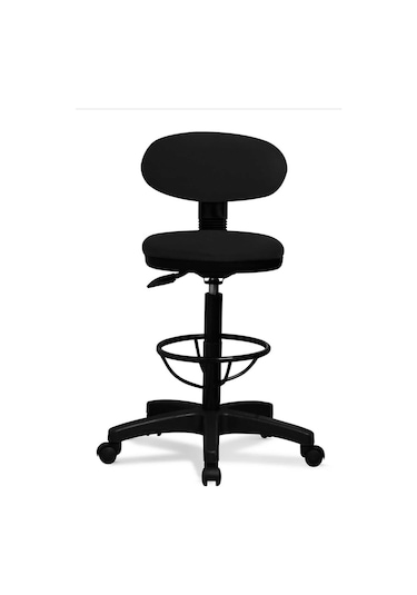 Bar Sandalyesi Sırtlı Beratta Model Siyah