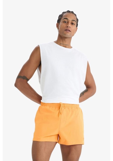 DeFactoFit Andy Baskılı Esnek Dokulu Kısa Boy Sporcu Deniz Şortu B5987AX25HSOG177