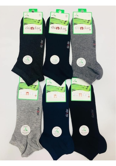 Dündar 6' Lı Bambu Parfümlü Patik Erkek Çorap Siyah