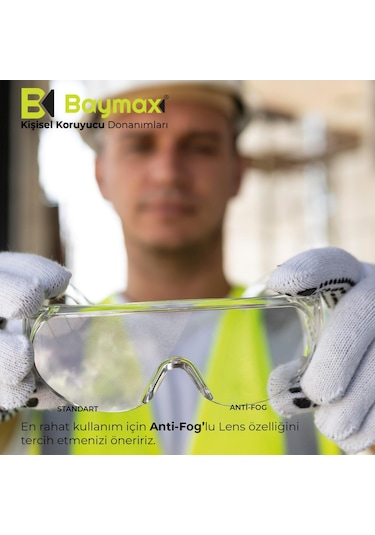 Baymax S700 Major Gözlük Üstü Gözlük Şeffaf