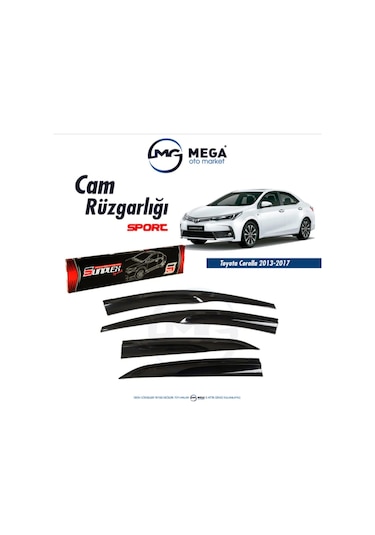 Toyota Corolla 2013-2018 Arası Mugen Tip Cam Rüzgarlık Sunplex