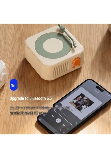 Atomic Vinyl Çok Modlu Bluetooth Hoparlör Usb Şarj Ve Tf Kart Radyo İle