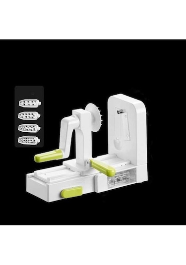 Ulzyvf Cbtx Rende Sebze Patates Spiral Dilimleme Kasırga Makinesi, Pratik Kesici, Beyaz Beyaz Beyaz