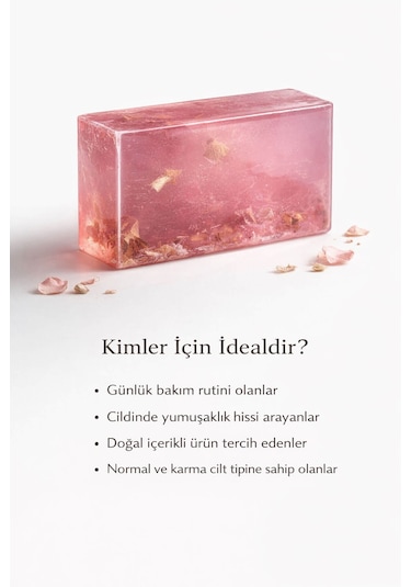 Gül Özlü Cilt Bakım Sabunu - 120 Gr Gül