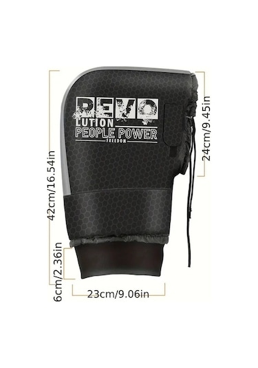 Other Motosiklet Gidon Kılıfı, Su Geçirmez, Rüzgar Geçirmez, Kalınlaştırılmış, Sıcak, Pamuklu Gidon Kılıfı, Büyük Boy E Fq Standart