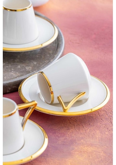 Acar Elora 6 Kişilik Kahve Fincanı Takımı Hxf-05919