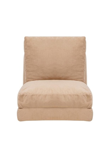 Pafu Taida Tekli Katlanır Yataklı Uzanma Koltuğu Krem