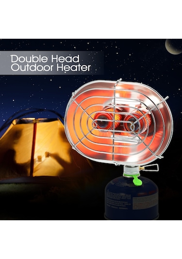 Çift Kafa Açık Isıtıcı Kızılötesi Işın Kamp Isıtma Sobası Gaz Sobası Brs-h22