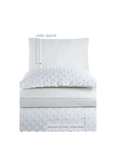 Elart Nora Çeyiz Paketi 7 Parça Krem Krem