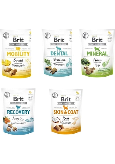 Brit Functional Snack Köpek Mix Set 5'li