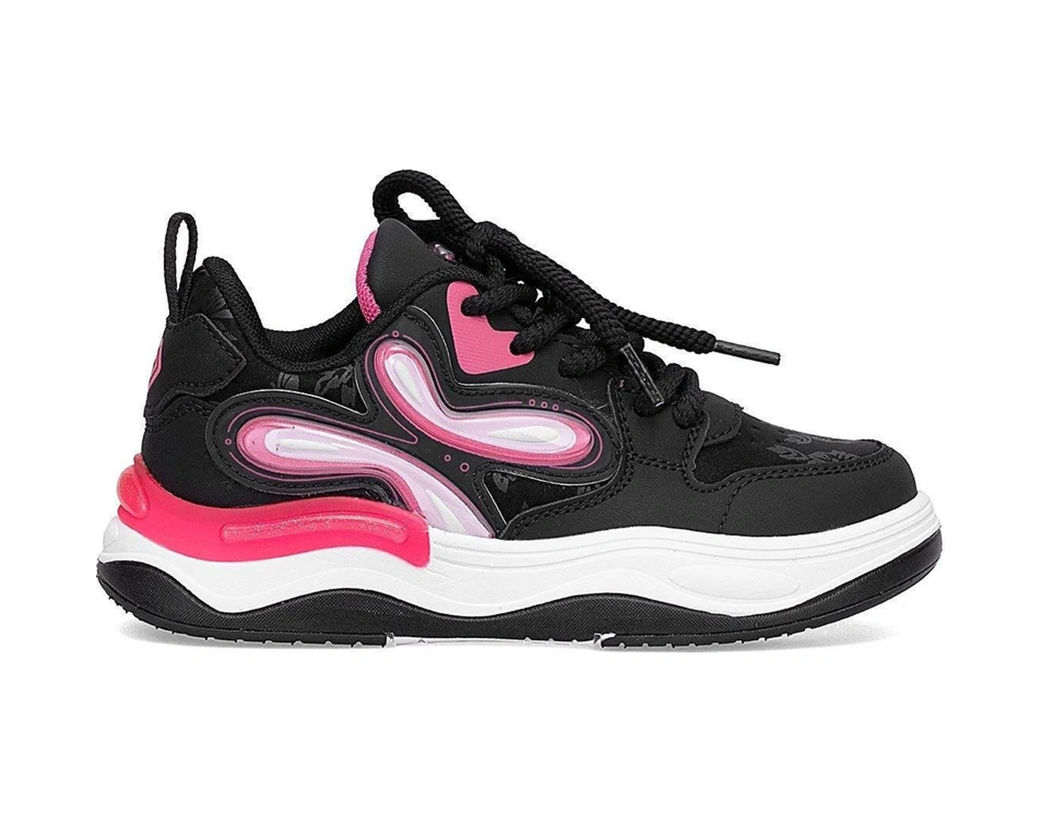 Pepino Fk25-1990 Siyah-fuşya Kız Çocuk Spor Ayakkabı Siyah