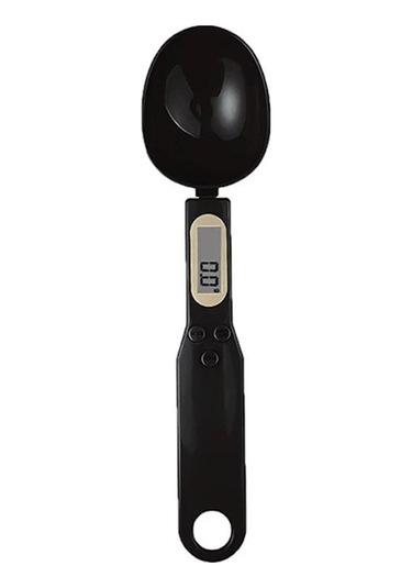 Siyah Elektronik Mutfak Terazisi 500g 0.1g Lcd Dijital Gıda Unu Dijital Kaşık Ölçeği Mini Mutfak Aracı Süt Kahve Terazisi
