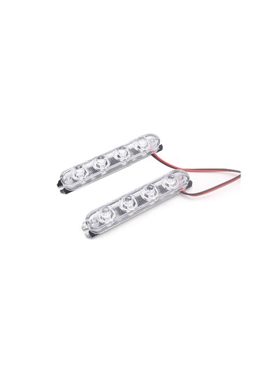 Singree Acil Durum Led Işık Barı - Kırmızı Mavi Yanıp Sönen 4 Led'li Motor Ve Araçlar İçin