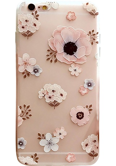 Suofeng Tpu Mat Kapak İphone Uyumlu 6/7/8/x/xs/xr/xs Max/11/11 Pro/11 Pro Max İçin Pembe Çiçek Desenli, Şok Emici, Tam Korumalı, Anti-kayma Telefon Kılıfı