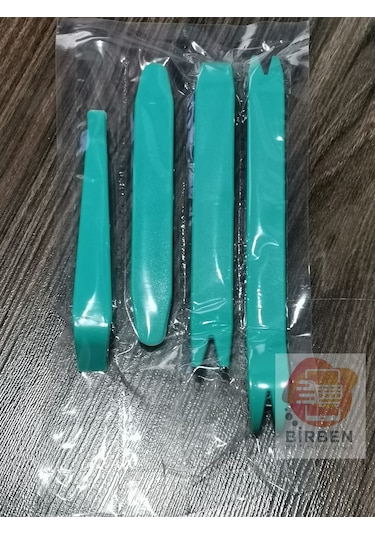 Araç Oto Teyp Torpido Kapı Sökme Aparatı Araç 4'Lü Set4 Yeşil N11.3380