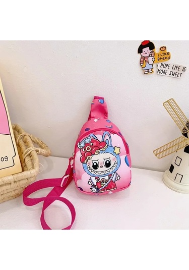 Yeni Labubu Karikatür Sevimli Çocuk Çantası Oyuncak Bozuk Para Cüzdanı 2 Pink 2 Pink Pembe