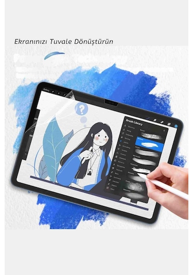 Galaxy Tab S10 Fe Uyumlu 10.9" Gerçek Kağıt Hissi Parlama Önleyici Paper Like Ekran Koruyucu