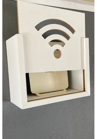Duvar Düzenleyici Mdf Modem Saklama Kutusu
