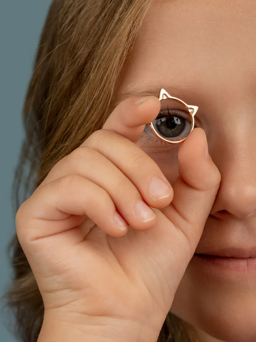 Veronika 925 Ayar Gümüş Yüzük Kedi Kulaklığı 79989609 Altın