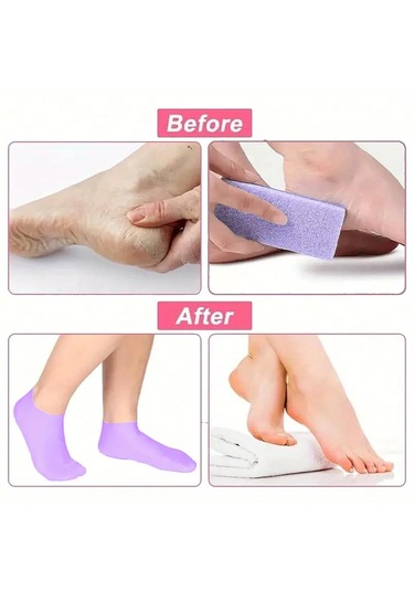 Pratikus Çift Katmanlı Silikon Topuk Çorabı