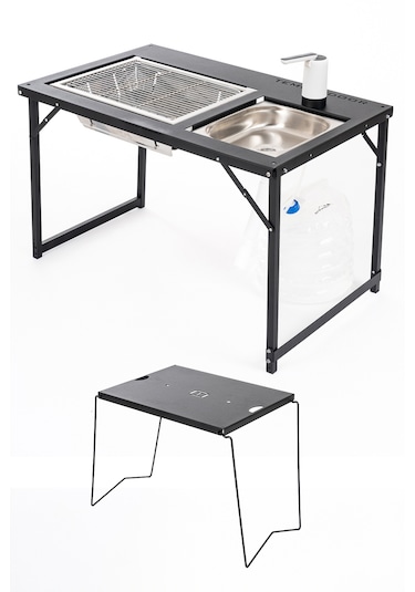 Temoutdoor Smart Table M Akıllı Kamp Masası Siyah