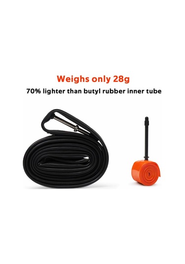 Hombey 2 Adet Tpu Hafif Bisiklet İç Lastik 28g 700x18-32c Yollu Bisiklet 65mm Presta Ventil Dayanıklı Ağırlık Azaltıcı Kırmızı