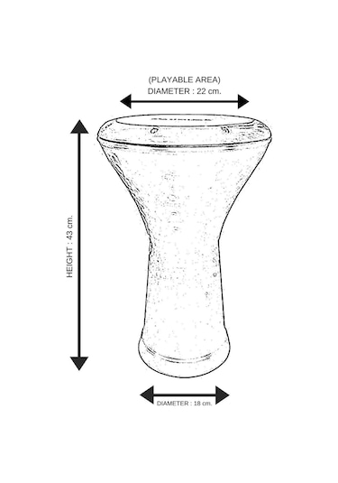 Masterwork Mısır Darbuka Siyah Işlemeli-9028916545973