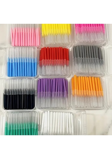 Willowhaven 0.8mm Sarı 60lı Diş Arası Fırçası 0.6-1.5mm Orta Sertlik Yetişkin Ağız Hijyeni